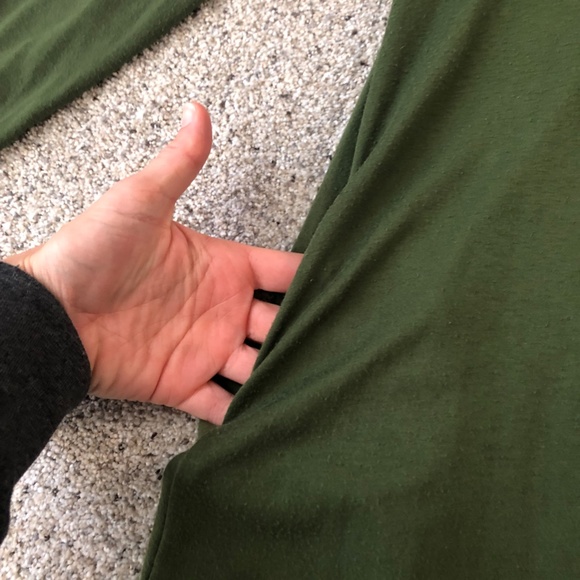 Zenna Outfitters Swing Dress - Olive Green - M - Pockets - Picture 4 of 7